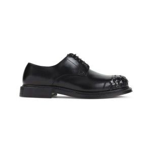 Bottega Veneta Laced Black Leather Shoes - NWT